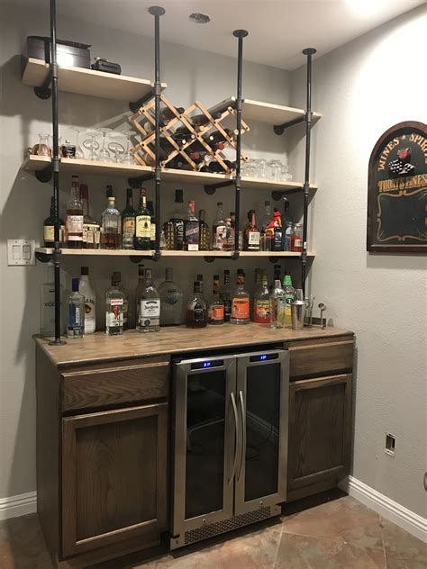 open shelf bar cabinet